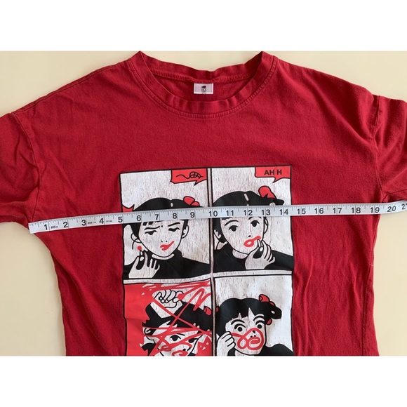 Boxy Tee Pop Art Style Comic Girl - Picture 4 of 10